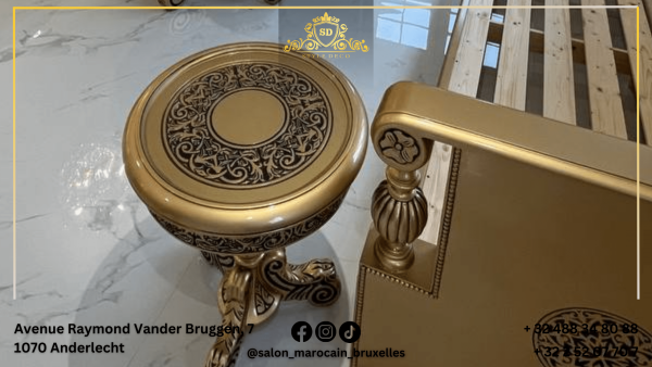 Table traditionnel marocaine marron - Image 3