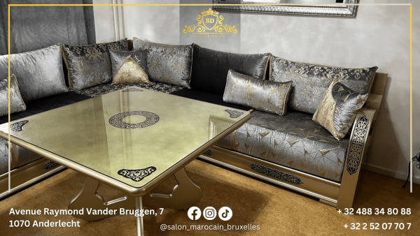 Table traditionnel marocaine dorée 2 - Image 4
