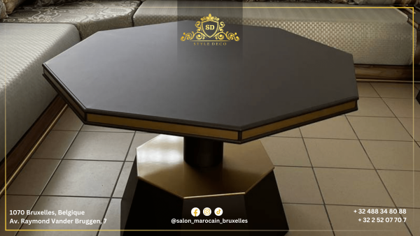 Table traditionnel marocaine marron foncé
