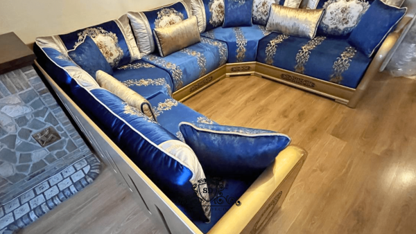 Salon marocain moderne n13 (Cobra Patina Gold) - Image 4