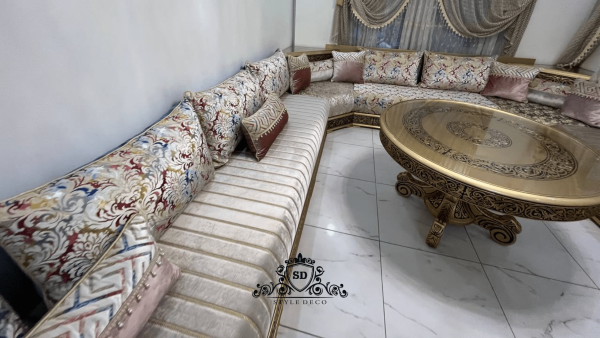 Salon traditionnelle marocain n9 (Royale D’orré) - Image 3