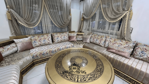 Salon traditionnelle marocain n9 (Royale D’orré) - Image 6