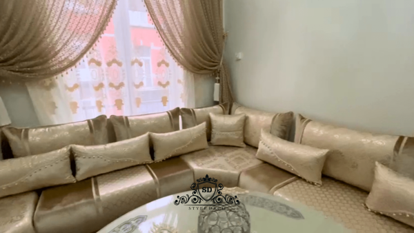 Salon traditionnelle marocain n8 ( Cobra patina Verdy )