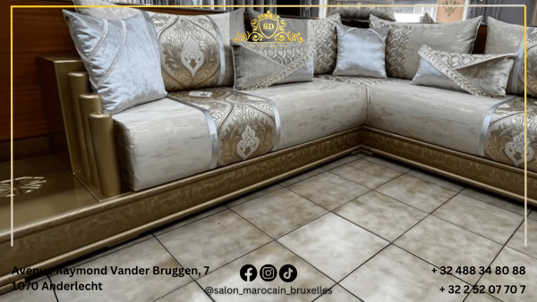 Salon marocain moderne n12 (D’orré Simple) - Image 5
