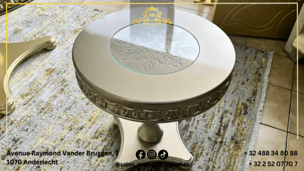 Table traditionnel marocaine dorée 1 - Image 3